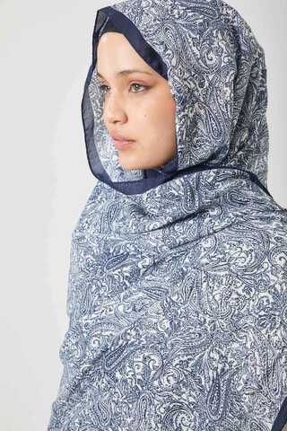 Anadolu Desen Şal Lacivert - 7