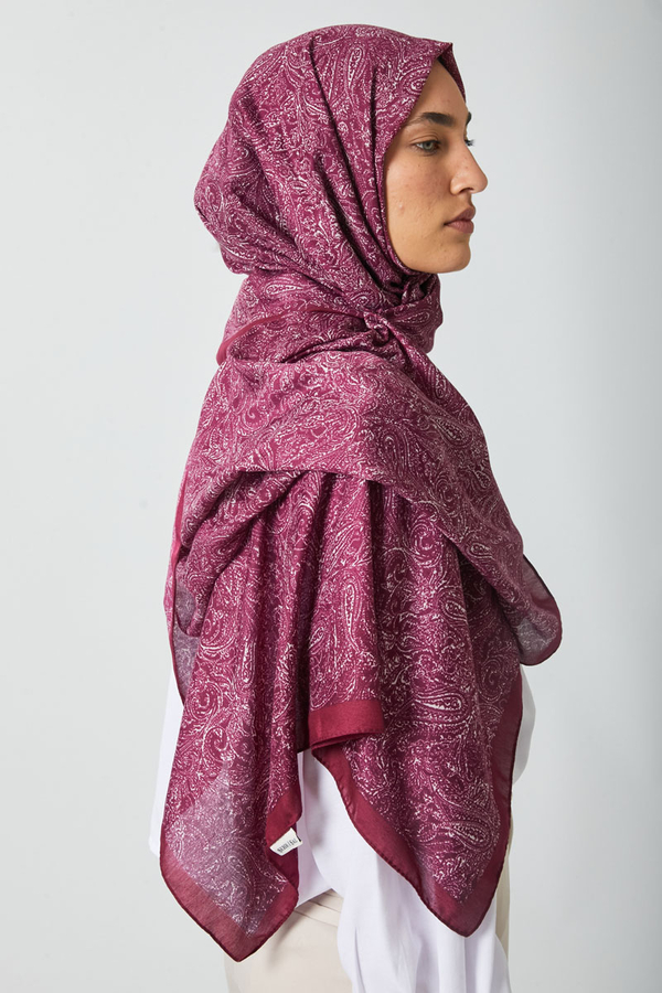 Anadolu Desen Şal Mürdüm - 4