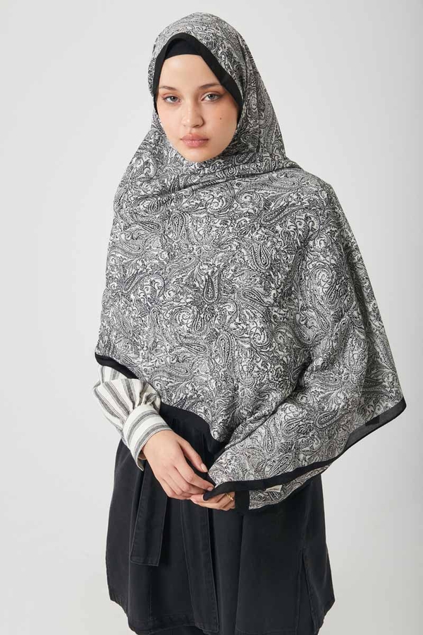 Anadolu Desen Şal Siyah - 5
