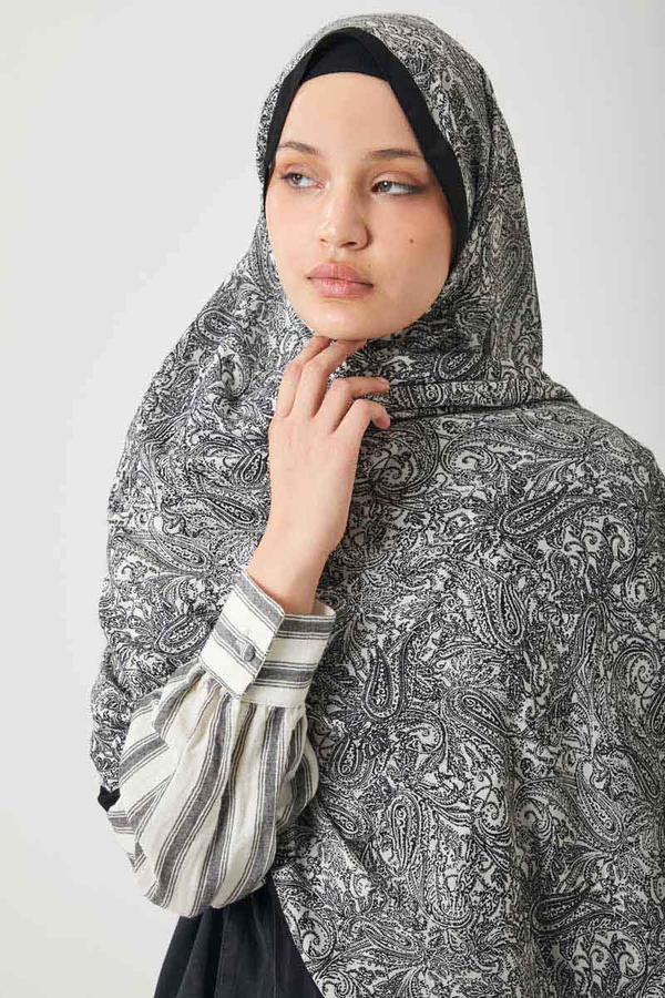 Anadolu Desen Şal Siyah 