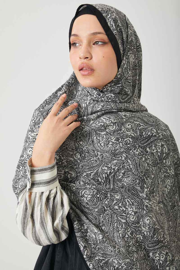 Anadolu Desen Şal Siyah - 7