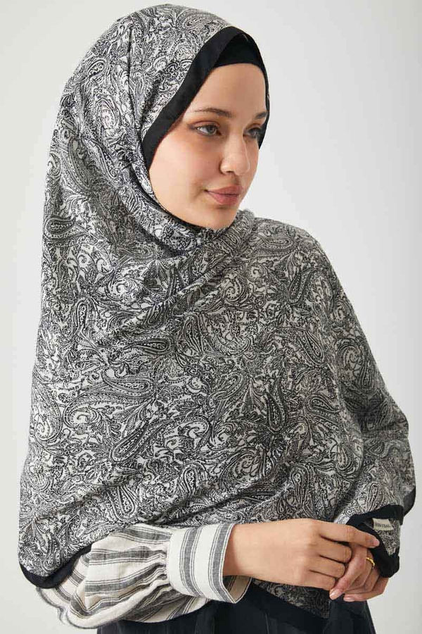 Anadolu Desen Şal Siyah - 8
