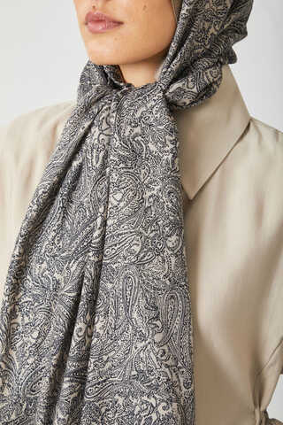 Anadolu Desen Şal Vizon - 2