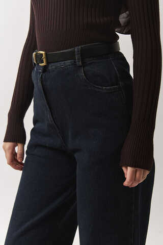 Antique Buckle Belt Black - 2