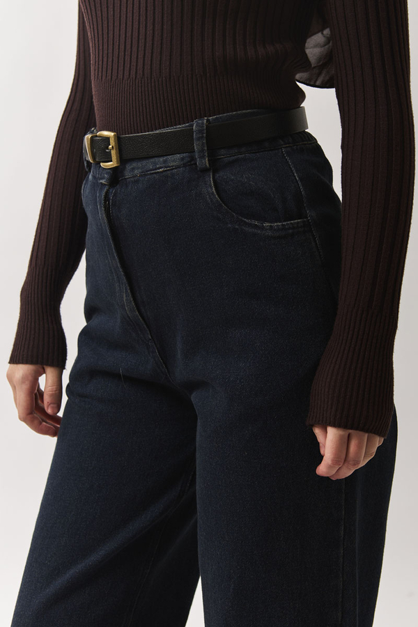 Antique Buckle Belt Black (1)