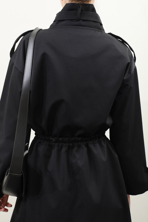 Apolet Detaylı Etek Takım Siyah - 13