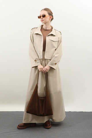 Apolet Detaylı Etek Takım Taş - 11