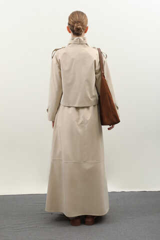 Apolet Detaylı Etek Takım Taş - 19