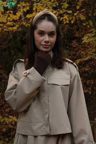 Apolet Detaylı Etek Takım Taş - 5