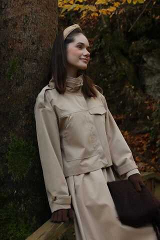 Apolet Detaylı Etek Takım Taş - 1