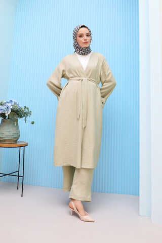 Apolet Detaylı Kuşaklı Takım Taş - 1