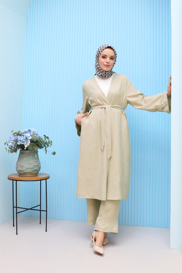 Apolet Detaylı Kuşaklı Takım Taş - 6