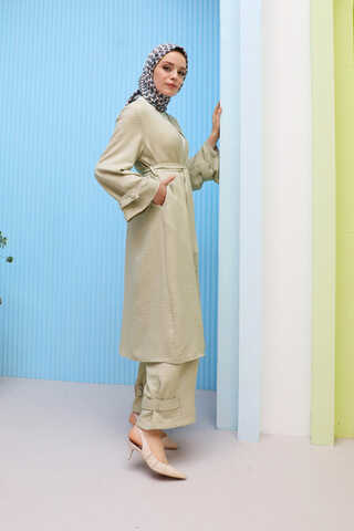 Apolet Detaylı Kuşaklı Takım Taş - 5