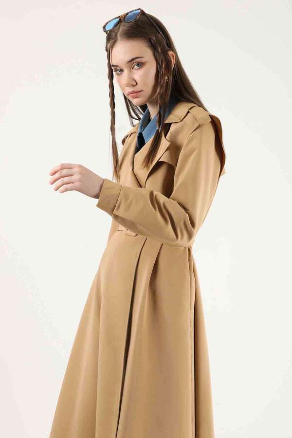 Apolet Detaylı Trençkot Bisküvi - 2