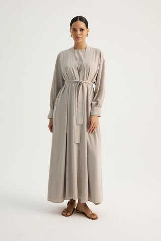 Arka Parçalı Abaya Takım Taş - 2