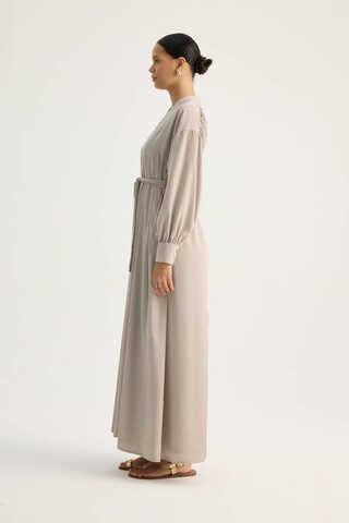 Arka Parçalı Abaya Takım Taş - 7