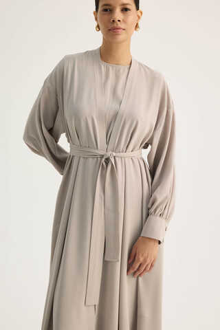 Arka Parçalı Abaya Takım Taş - 11