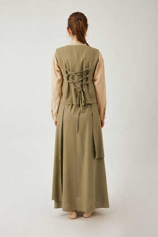 Asimetrik Etekli Yelek Takım Haki - 14