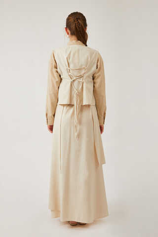 Asimetrik Etekli Yelek Takım Taş - 6