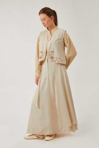 Asimetrik Etekli Yelek Takım Taş - 2