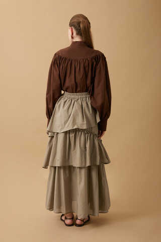 Asimetrik Fırfırlı Etek Taş - 18