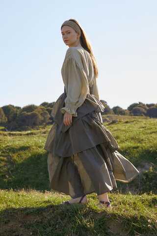 Asimetrik Fırfırlı Etek Taş - 7