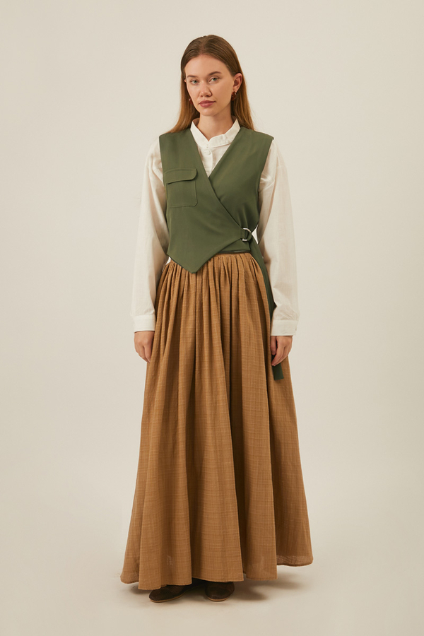 Asimetrik Yelek Haki - 4