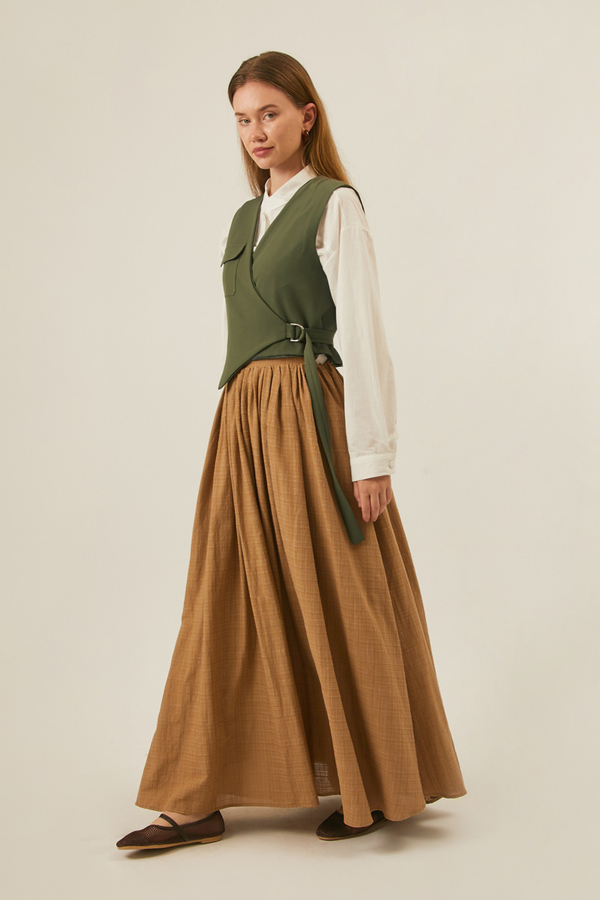 Asimetrik Yelek Haki - 2