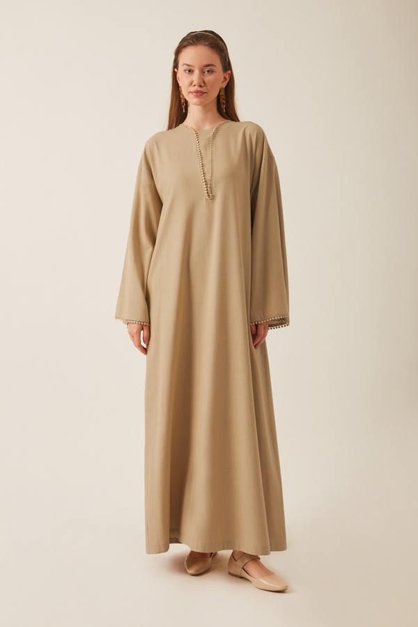 Asrin Dress Beige - 2