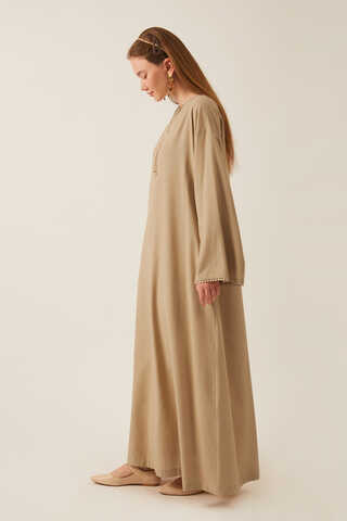 Asrin Dress Beige - 3