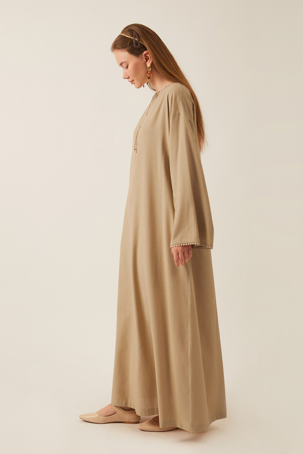 Asrin Dress Beige - 3