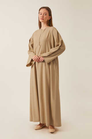 Asrin Dress Beige - 4