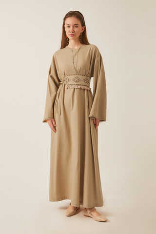 Asrin Dress Beige - 1