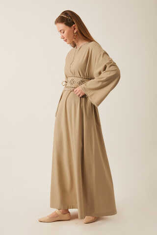 Asrin Dress Beige - 6