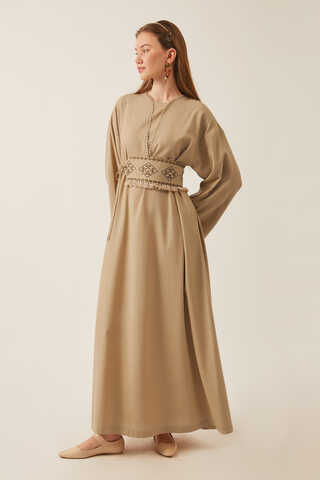 Asrin Dress Beige - 7