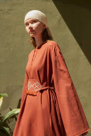 Asrin Dress Brick - 9