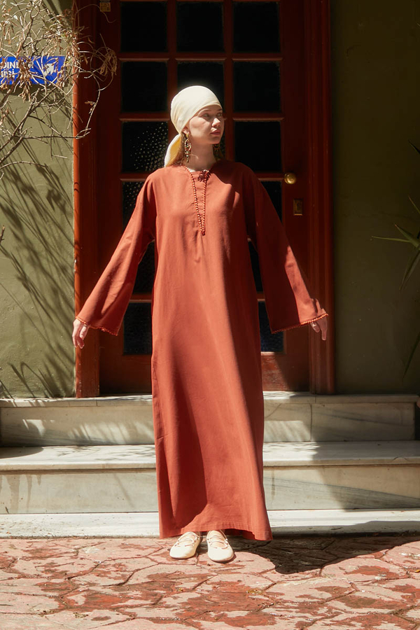 Asrin Dress Brick - 10