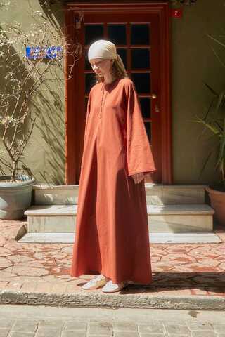Asrin Dress Brick - 2