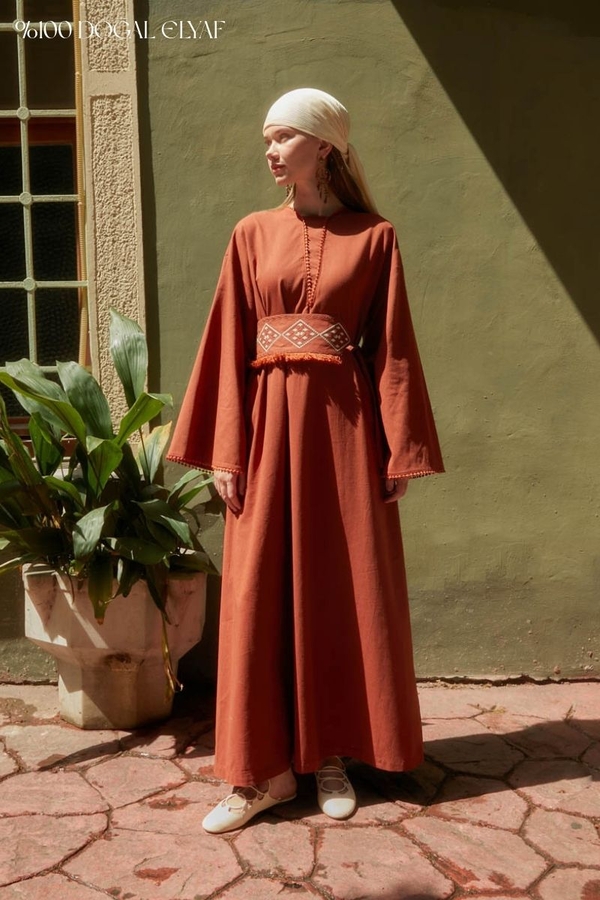 Asrin Dress Brick - 1