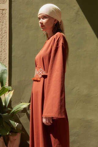 Asrin Dress Brick - 8