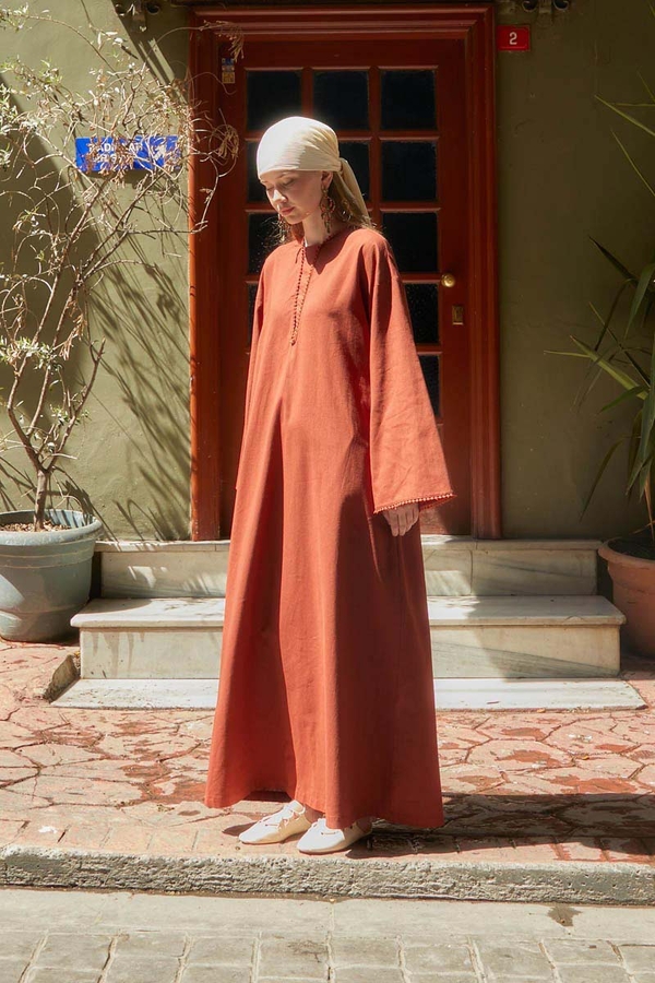 Asrin Dress Brick - 2