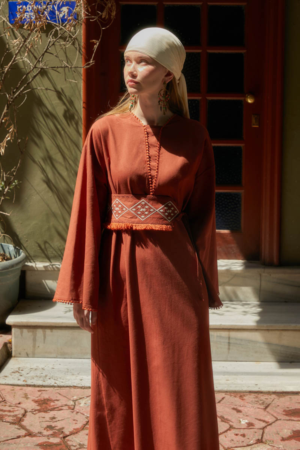 Asrin Dress Brick - 12