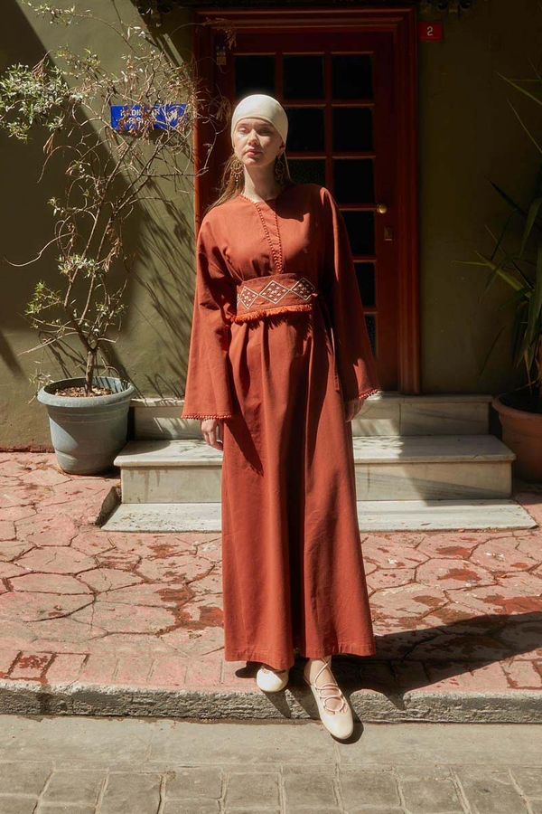 Asrin Dress Brick - 5