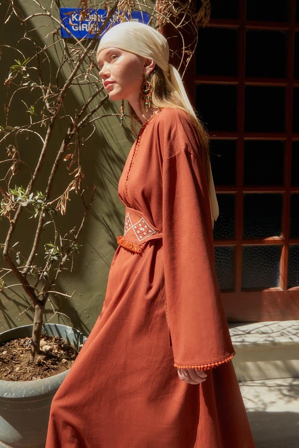 Asrin Dress Brick - 6