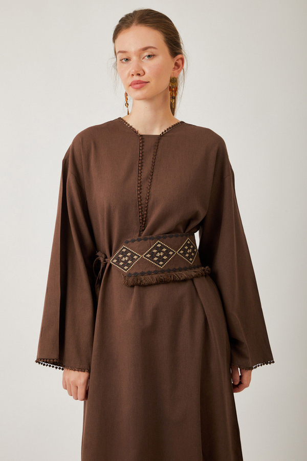 Asrin Dress Brown - 6