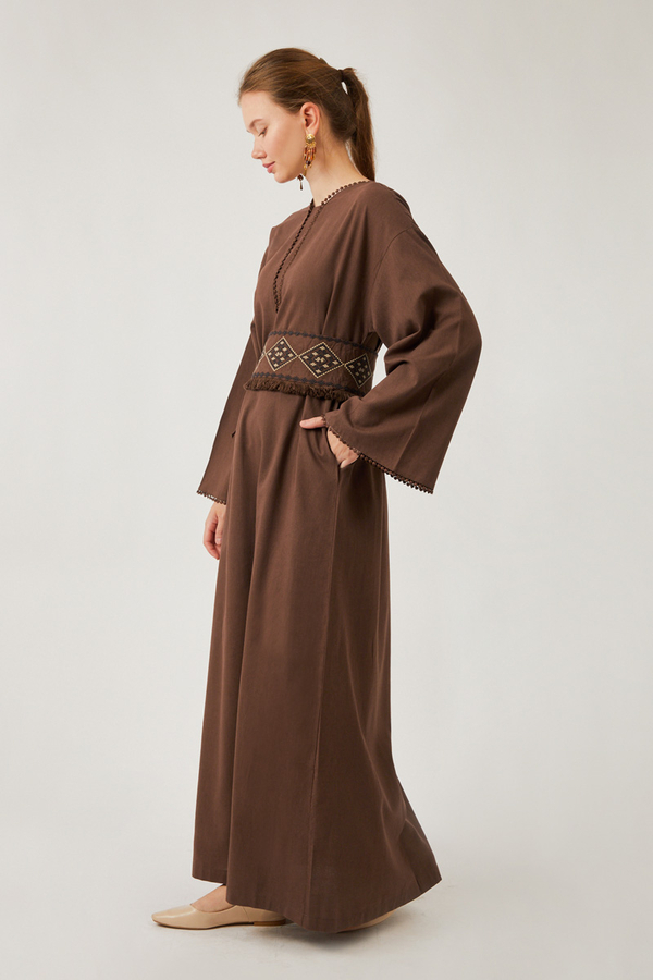 Asrin Dress Brown - 9