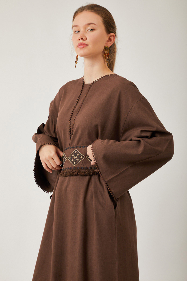 Asrin Dress Brown - 2