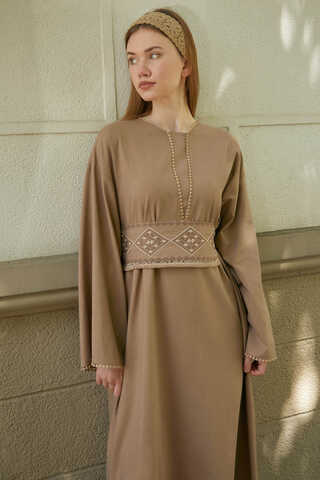 Asrin Dress Camel - 5
