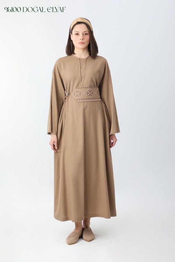 Asrin Dress Camel - 13