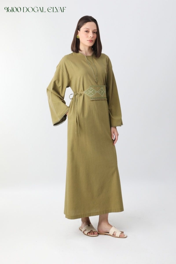 Asrin Dress Khaki - 11